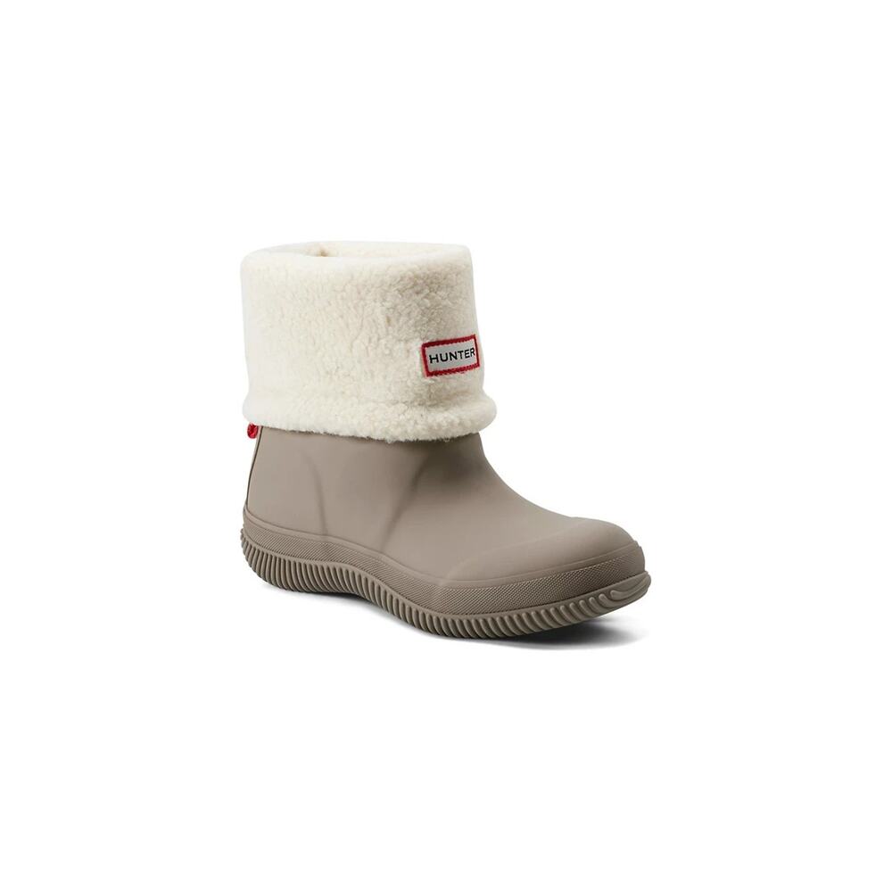 Hunter Women's Thunor Waterproof Rain Snow Boots Booties Light Natural Size 8